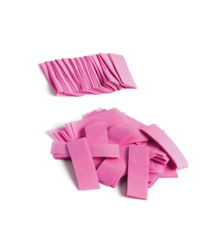 TCM FX - Lassú esésű Konfetti Téglalapok 55x17mm - Rózsaszín - 1 kg